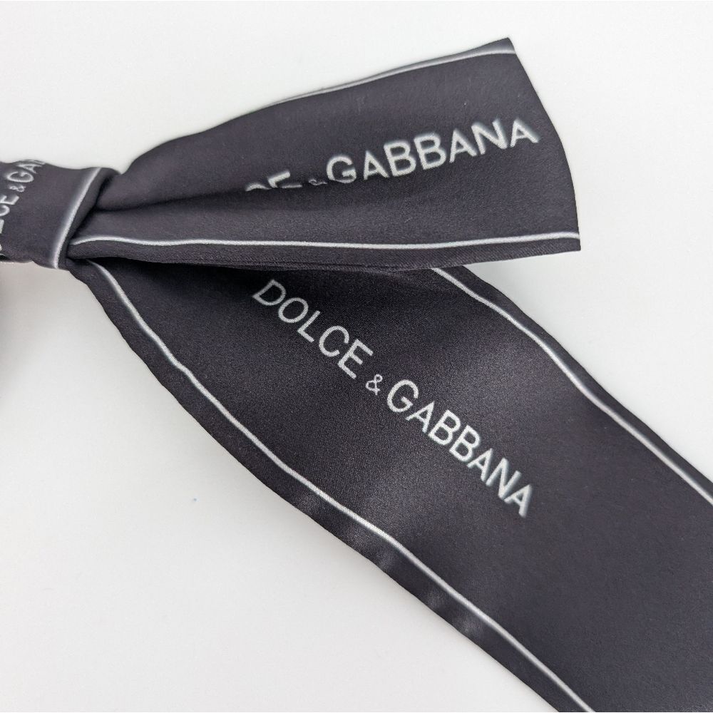Dolce & Gabbana Black Silk Tie - Picture 4 of 5